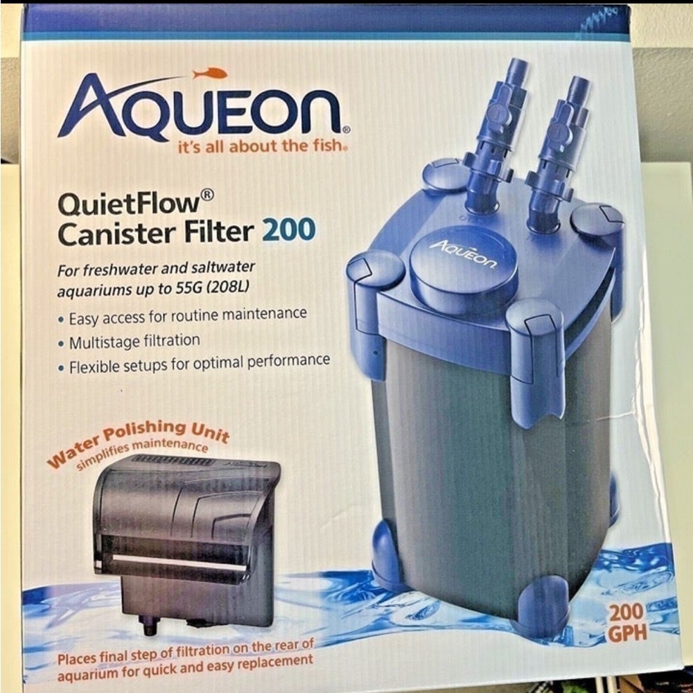 QuietFlow Canister Filter 200 - Blue brand new